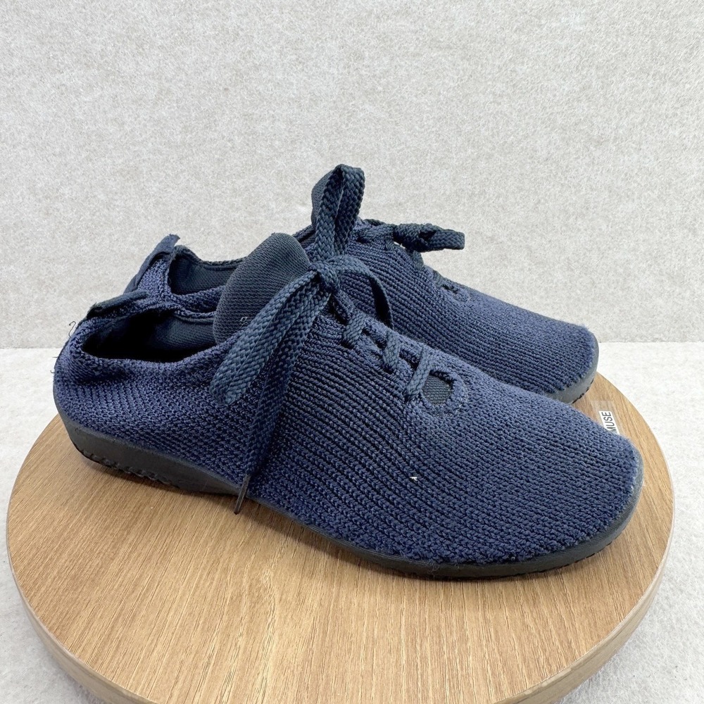 Arcopedico Shoes Womens Size 9 9.5 Blue Knit Lace Up Lightweight Walking Sneaker